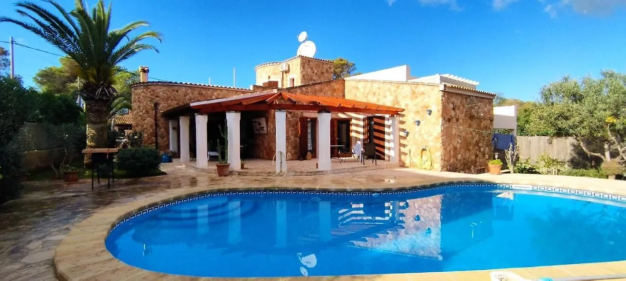 Villa Sanchez In Strandnahe Mit Pool, Jacuzzi, Klima, Wifi, Gas Bbq Santanyi Spain